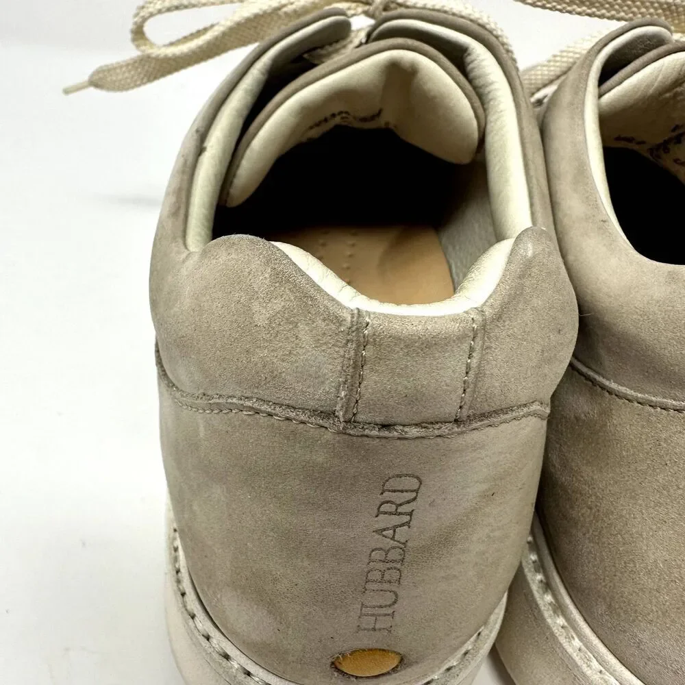 Samuel Hubbard Womens‎ Beige Lace Up Leather Sneaker Shoes Size 9